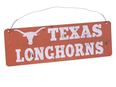 12x4 Collegiate Tin Sign: Texas Longhorns Online Hot Sale