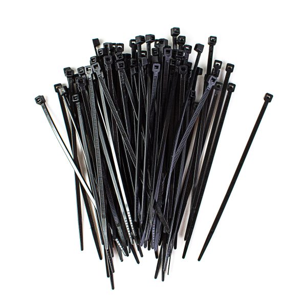 4  Zip Tie: Black (100) Hot on Sale