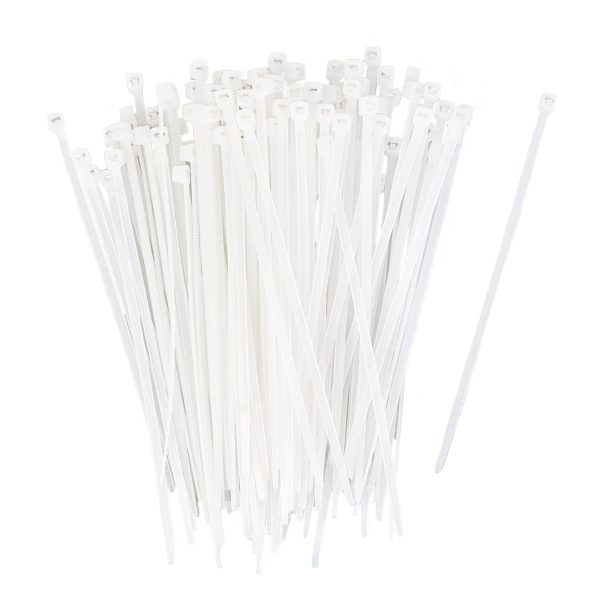 4  Zip Tie: Natural Clear (100) Online Sale