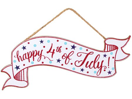 15  Wooden Sign: 4th of July Banner Cheap