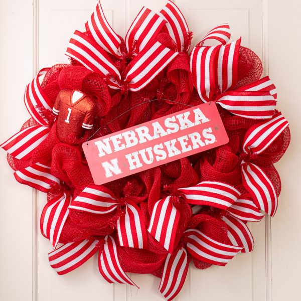 12x4 Collegiate Tin Sign: Nebraska Huskers Discount