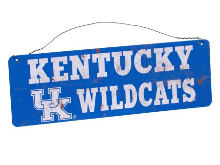 12x4 Collegiate Tin Sign: Kentucky Wildcats Hot on Sale