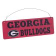 12x4 Collegiate Tin Sign: Georgia Bulldogs Online Hot Sale