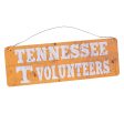 12x4 Collegiate Tin Sign: Tennessee Volunteers Online Sale