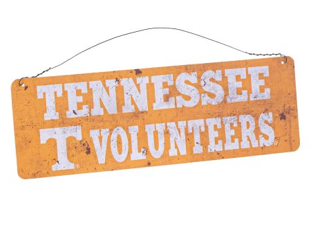 12x4 Collegiate Tin Sign: Tennessee Volunteers Online Sale