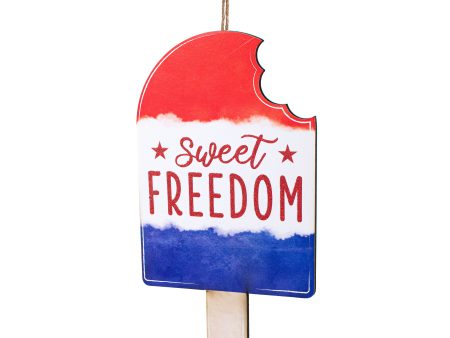 13  Wooden Sign: Sweet Freedom Popsicle Supply