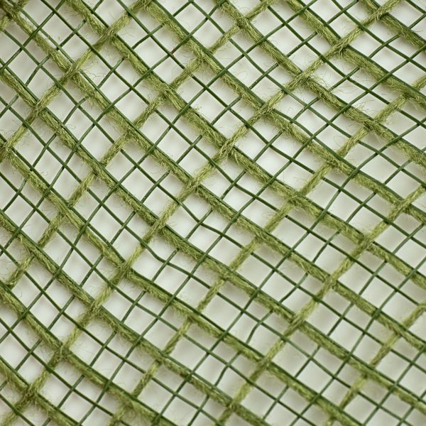 10  Check Fabric Mesh: Moss Green on Sale