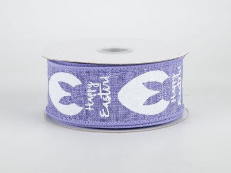 1.5  Bunny Ear Eggs Ribbon: Lavender (10 Yards) For Discount