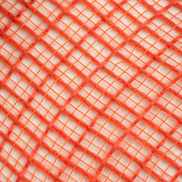 10  Check Fabric Mesh: Orange For Discount