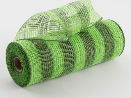 10  Thin Stripe Fabric Mesh: Fresh Green & Moss Fashion