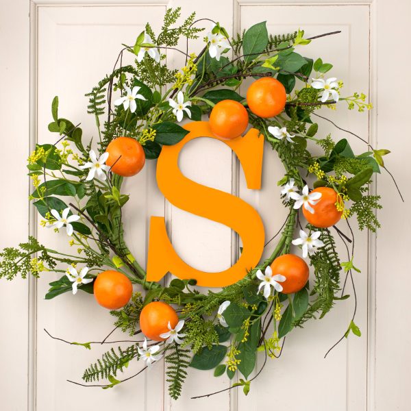 22  Orange & Fern Wreath Sale