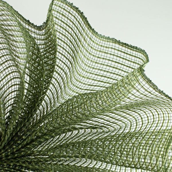 10  Stripe Fabric Mesh: Moss Green Discount