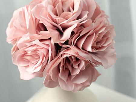 12  Ashley Rose Bouquet: Dusty Pink Online Hot Sale