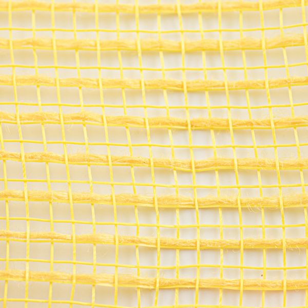 10  Stripe Fabric Mesh: Yellow For Sale