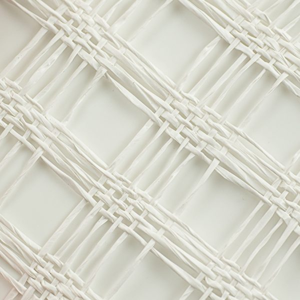 10  Poly Burlap Check Mesh: White For Discount