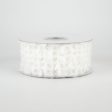 1.5  Snow Flocked Net Ribbon (10 Yards) Fashion