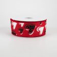 1.5  Kelly Hearts Ribbon: Red (10 Yards) For Cheap