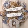 24  Beach Relax Driftwood Flip Flop Sign For Discount