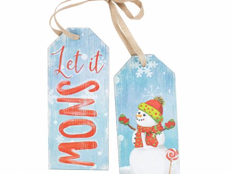 10  Tag Sign Greeter: Let It Snow Sale