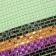 10  Border Stripe Metallic Mesh: Lime & Halloween on Sale