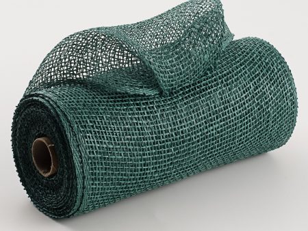 10  Poly Burlap Mesh: Hunter Green on Sale