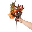 22  Pumpkin Berry Fall Leaf Spray Fashion