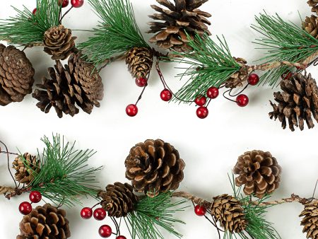 5  Pinecone With Pine String Garland Online now