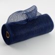 10  Stripe Fabric Mesh: Navy Blue Fashion