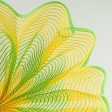 10  Wide Stripe Fabric Mesh: Yellow & Fresh Green Online Sale