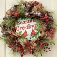 10  Square Wooden Sign: Season s Greetings Cardinal Supply