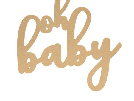 10  MDF Unfinished Cutout: Oh Baby Online Sale