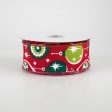 1.5  Vintage Holiday Ornament Ribbon: Red, Emerald, Lime (10 Yards) For Cheap