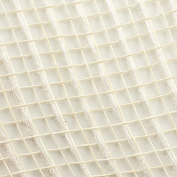 10  Stripe Fabric Mesh: Cream White For Sale