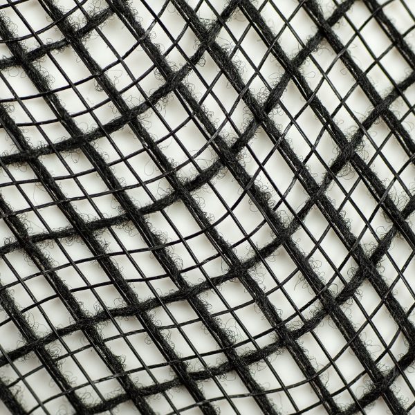 10  Check Fabric Mesh: Black For Sale