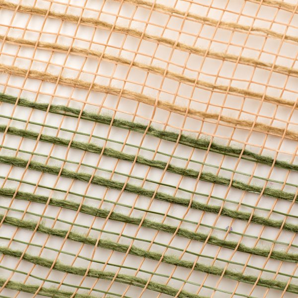 10  Wide Stripe Fabric Mesh: Natural, Moss, Red For Cheap