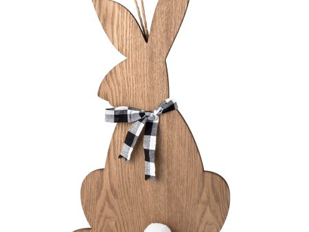 19  Wooden Easter Cotton Tail Hanger For Discount