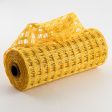 10  Poly Burlap Check Mesh: Yellow Supply