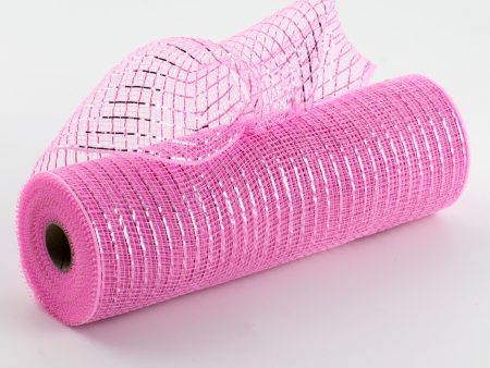 10  Poly Mesh Roll: Metallic Pink Supply