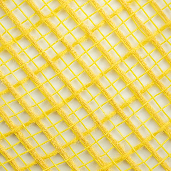 10  Check Fabric Mesh: Yellow Online Hot Sale