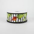 1.5  Garden Vegetables Stripe Ribbon (10 Yards) Cheap