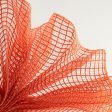 10  Check Fabric Mesh: Orange For Discount