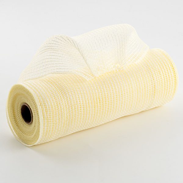 10  Stripe Fabric Mesh: Cream White For Sale