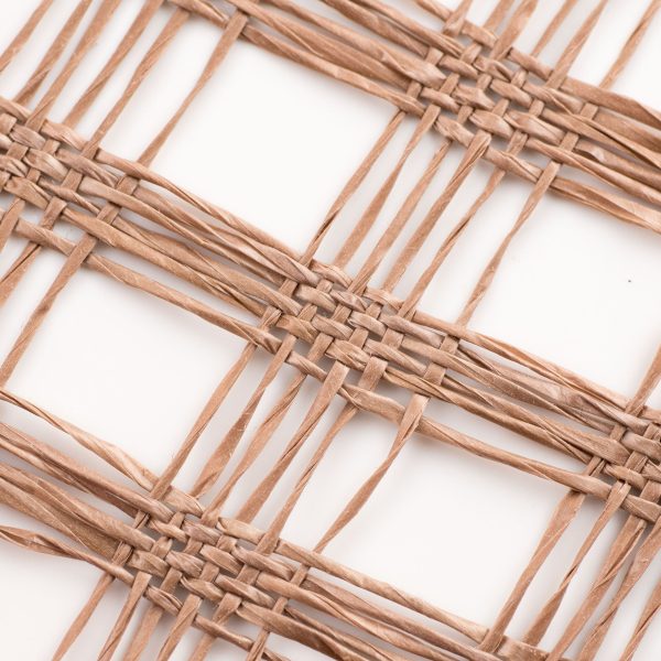 10  Poly Burlap Check Mesh: Brown Supply