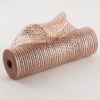 10  All Foil Thick Metallic Mesh: Rose Gold Fashion