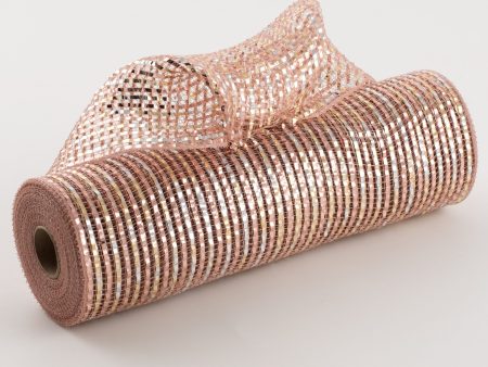 10  All Foil Thick Metallic Mesh: Rose Gold Fashion