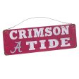 12x4 Collegiate Tin Sign: Alabama Crimson Tide Sale