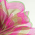 10  Thin Stripe Fabric Mesh: Hot Pink & Fresh Green Online Sale