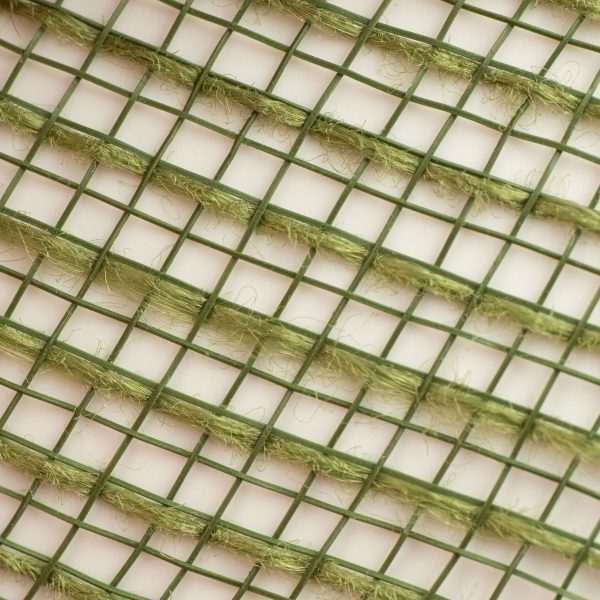 10  Stripe Fabric Mesh: Moss Green Discount