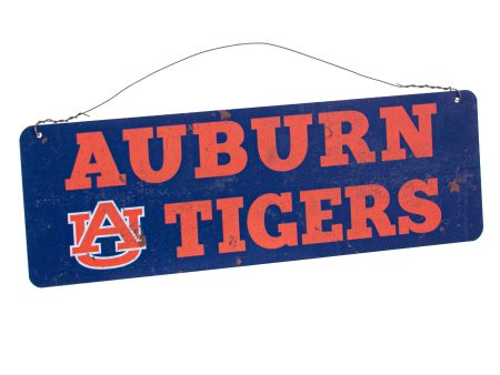 12x4 Collegiate Tin Sign: Auburn Tigers Online Hot Sale