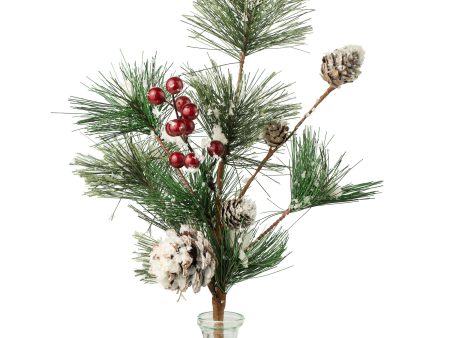 18  Snow Clump Pine Berry Spray Online Sale